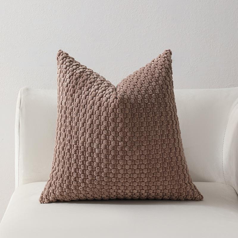 Soft Velvet Double-sided Design Sofa PILLOWS, Office Backrest PILLOWCASES, Bedside CUSHHION COVERS, Durable,  Bed Decoration.