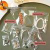 Self-Sealing Transparent PVC Jewelry Storage Bag for Earrings and Bracelets