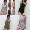 Women Casual Sexy Summer Dress Sleeveless Strap Short Slim Cotton Blend Style