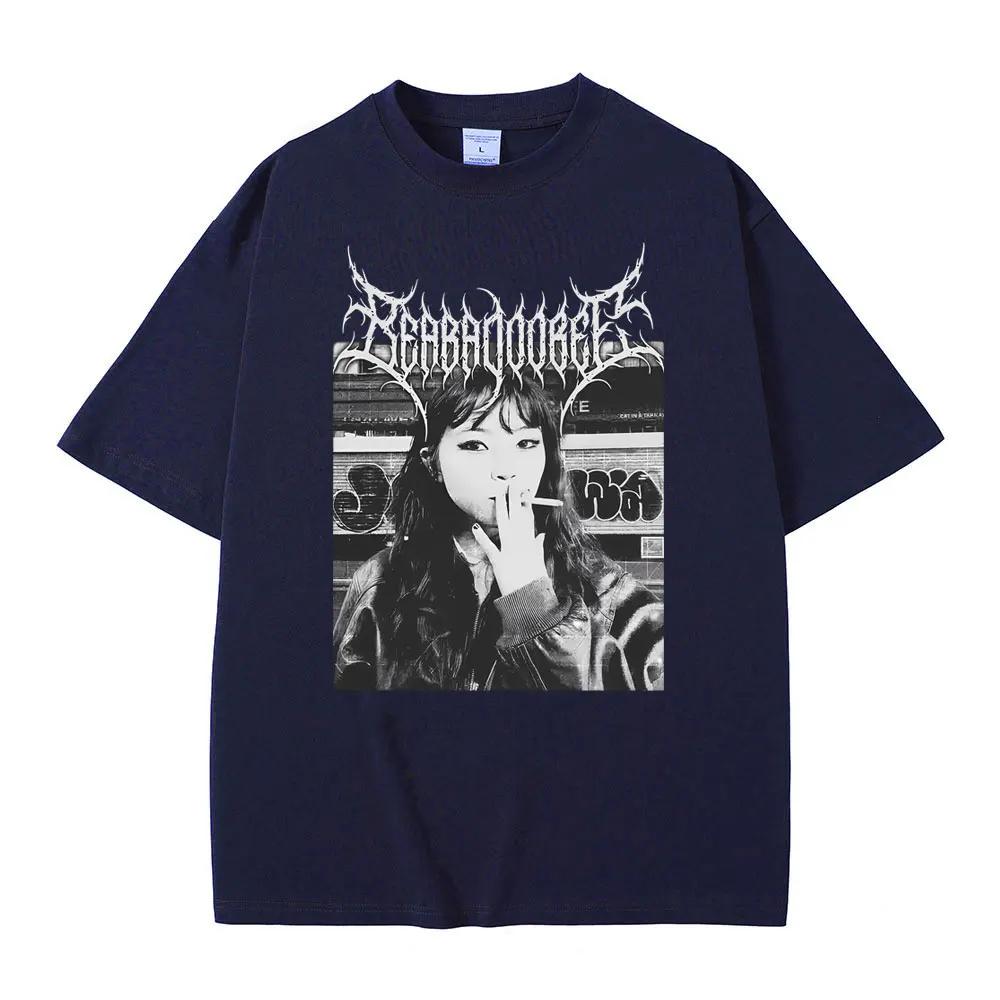 Metal Rock Graphic Beabadoobee Tshirt Unisex Women Fashion Hip Hop T Shirts Unisex Casual Vintage Short Sleeve Tee Shirt Oversized