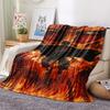 1PC Attack On Titan Print Flannel Blanket, High Quality All Seasons, Home Decor, Warmth and Comfort, Perfect for Christmas Gifts