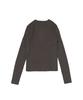 ROIDESROIS Scarf Set Round Neck Ribbed Knit (Charcoal)