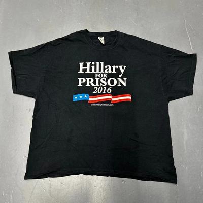 Political Humor Hillary Clinton "Hillary for Prison 2016" Tshirt