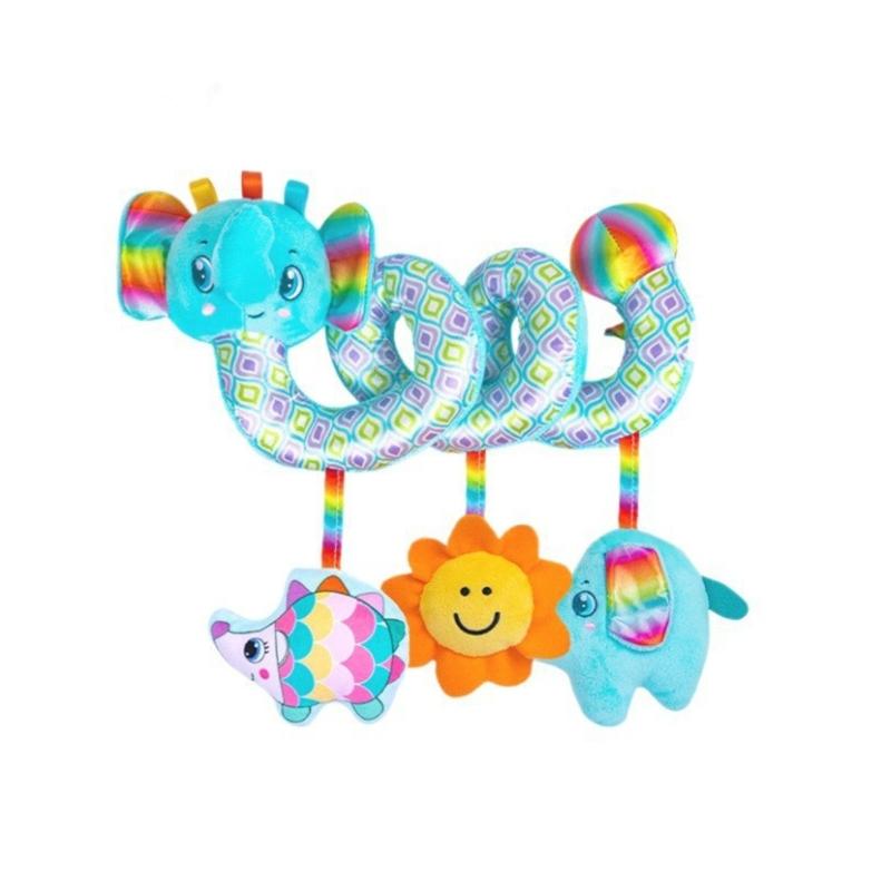 Wrap Around Baby Crib Rattle Sensory Toy Safe Easy Installation Stimulating Visuals For Infant Soothing