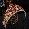 Full Diamond Crystal Princess Crown Luxury Queen's Crown Headdress Hair Accessories Birthday Party Girl Headpieces