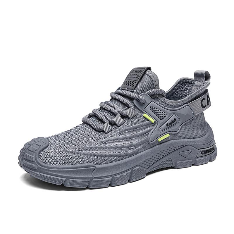 2025 New Men's Shoes Summer Breathable Fashion Mesh Fly-woven Men's Casual Lightweight Soft-soled Sports Trendy Shoes