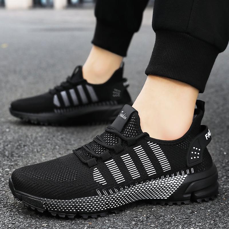 Pánské boty Běžecké boty Letní Prodyšné Fly-woven síťovina Pohodlné Ležérní obuv Módní Sportovní boty Trendy boty