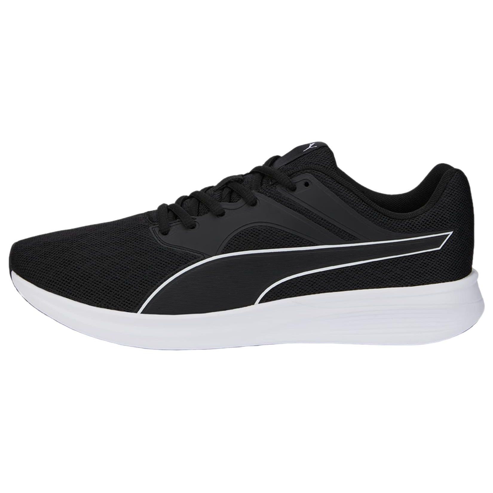 Puma Transport Black White Unisex Sneakers 377028-01 44.5