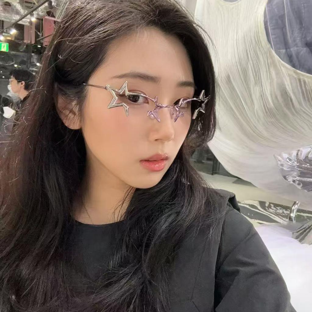 High Performance Y2K Stylish Women Glasses Frame Korean Fashion Polygon Shape Female Glass New Style Decorative Eyeglass