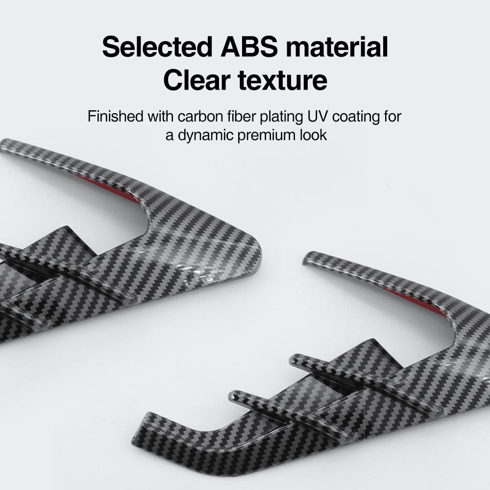 Model Y Juniper 2025 2026 Car ABS Side Camera Protection Cover Kit Decoration for Tesla Model 3 Highland Accessories 2PCS/Set