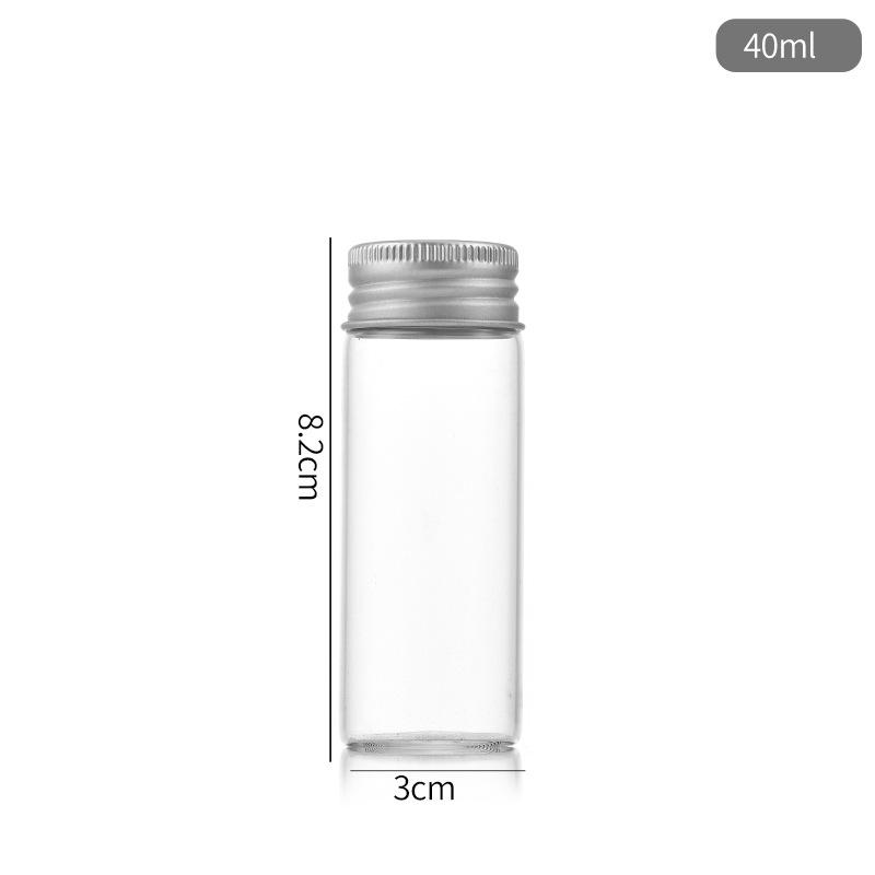 30-Pack Aluminum Cap Dispensing Bottles for Incense, Dendrobium, Cordyceps, Candy, and Capsule Packaging