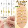 12Pcs Double Head Lobster Magnetic Bracelet Extender Gold/Silver Lobster Clasps  Women