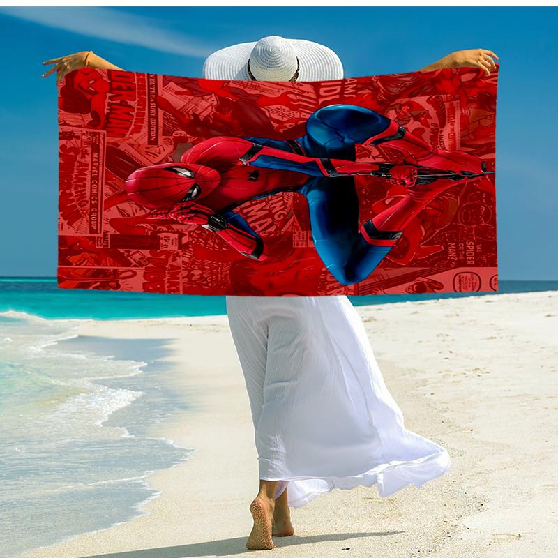 Ultra-Soft Beach Towel with Spider-Man Theme,Ideal for Pool - Camping, Diving - Perfect Travel Essential, Vibrant Beach Towel.