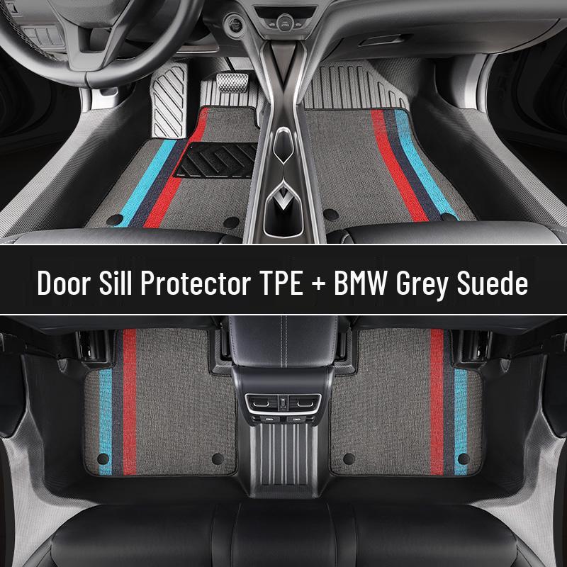 Nissan Teana Door Sill and Car Floor Mats Set: Fits 13 Models (2016-2018)