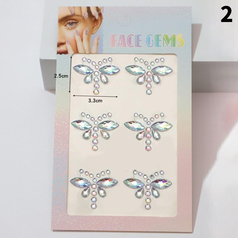 

Татуировка бровей Наклейка Блестящая подводка для глаз Макияж бровей Лицо Глаза Алмаз Временная татуировка Рок 3D подводка для глаз Наклейки as the picture