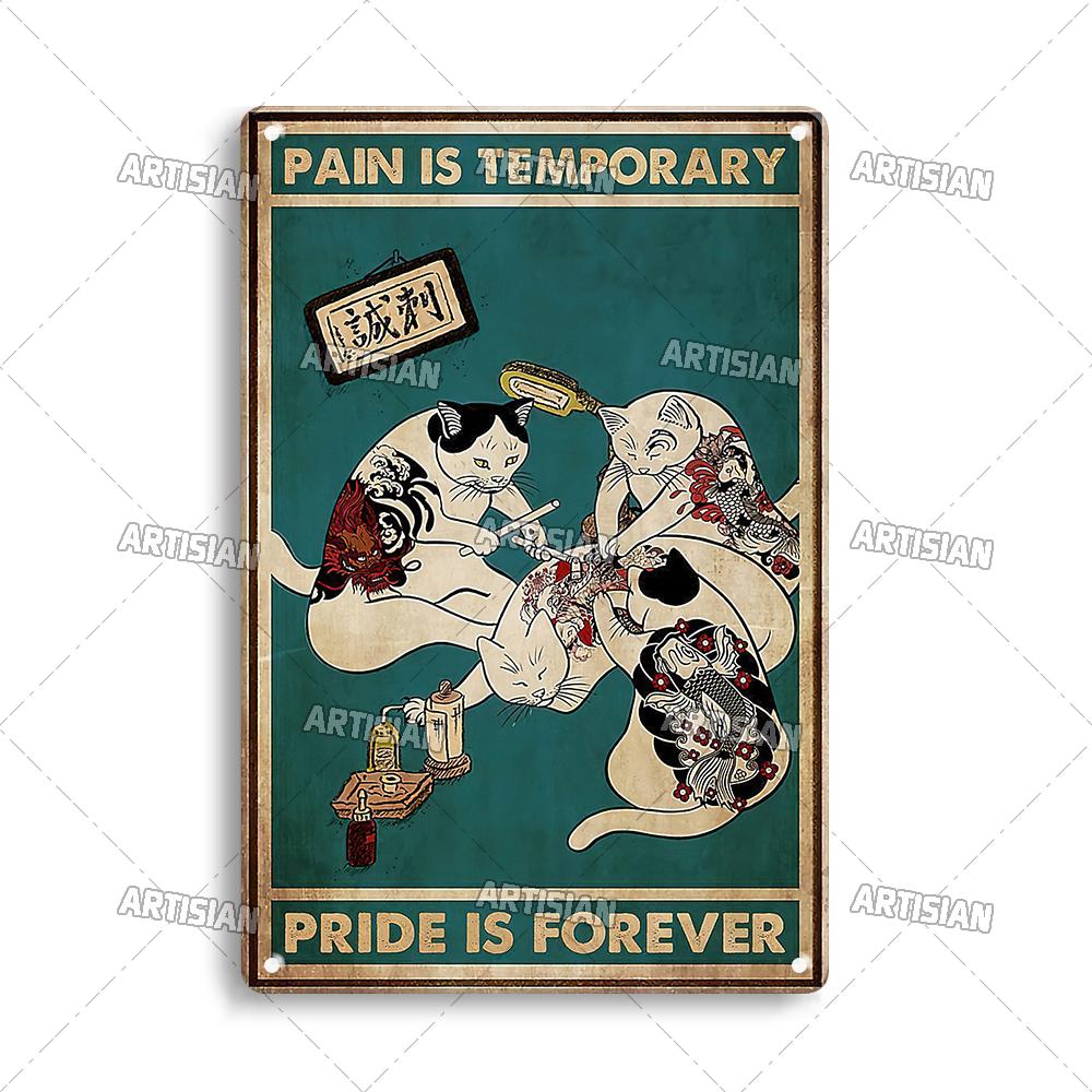 Artisan Halloween Katze Metallschild Salem Sanctuary für heimatlose Katzen Dekorative Blechplatte Wanddeko Garage Bar Pub Club Küche