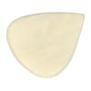 Guitar Bass Pick with Concave Design Natural Ox Bone Heart Shape Playing Pick for Stringed Instruments Cream Yellow