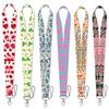 Badge Holder Long Strap Phone Anti-Loss Belt Anti-Loss Lanyard Phone Neck Strap Fresh Flowers Art Mobile Phone Charm Pass