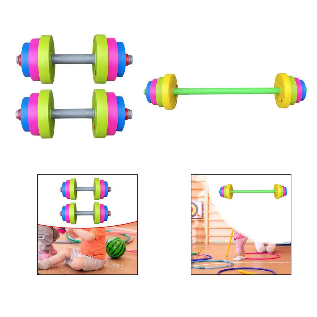 2 Pack Kids Dumbbells, Early Development Toys for Boys Girls Toddlers, Educational Gymnastic Weights