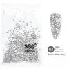 1440PCS Multi-size Crystal Nail Rhinestones Flat Bottom Clear Jewel Gems DIY Nail Art Decorations Strass Stones