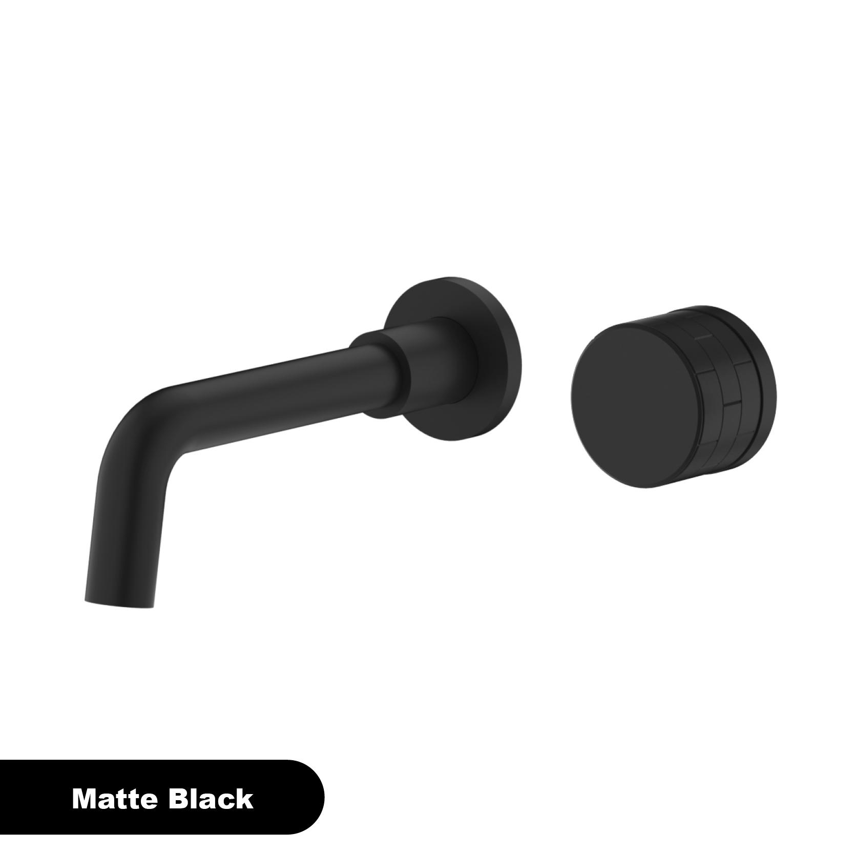 

Минималистичный настенный смеситель для раковины из латуни, шлифованное золото, розовое золото, современный встраиваемый, 2-отверстия, смеситель для горячей и холодной воды, для ванной комнаты матовый черный