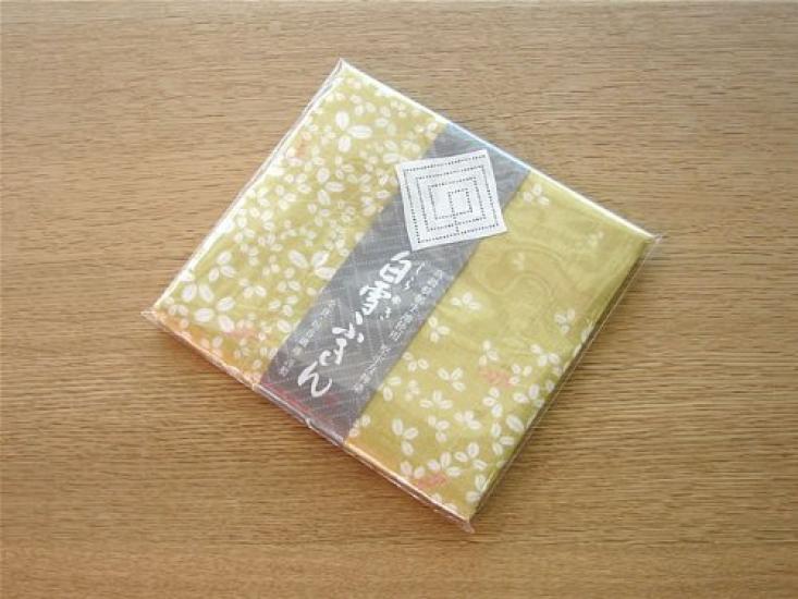 Shirayuki Yuzen Dishcloth Hagi and Gardenia -