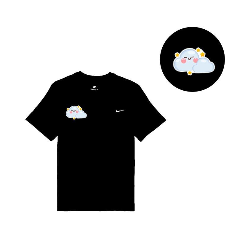 Nike Sportswear Outdoor Breathable Fashion Embroidered Logo Simple Round Neck Casual Straight Short Sleeve T-Shirt BV0508-010(TEAM702-BV30)