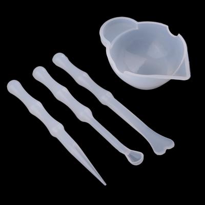 3 Pieces Silicone Epoxy Resin Mixing Cups DIY Resin Glue Tools for Jewelry Making