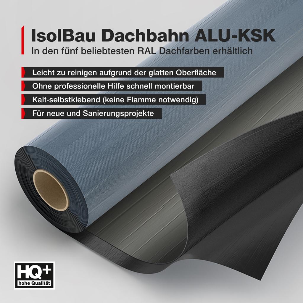 IsolBau Self-Adhesive Bituminous Roof Membrane 5m² RAL7039
