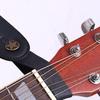 Tracolla per Chitarra Rimovibile Fascia Antiscivolo Cinghia per Chitarra Acustica Elettrica a Corde d'Acciaio Basso Bottone di Fissaggio Cinghie per Manico Marrone Nero ZYF