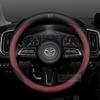 For Mazda 3 5 6 SKYACTIV Axela Atenza CX30 CX50 CX5 CX7 CX8 CX9 MX5 RX8 BT50 Suede Leather Car Steering Wheel Cover Accessories