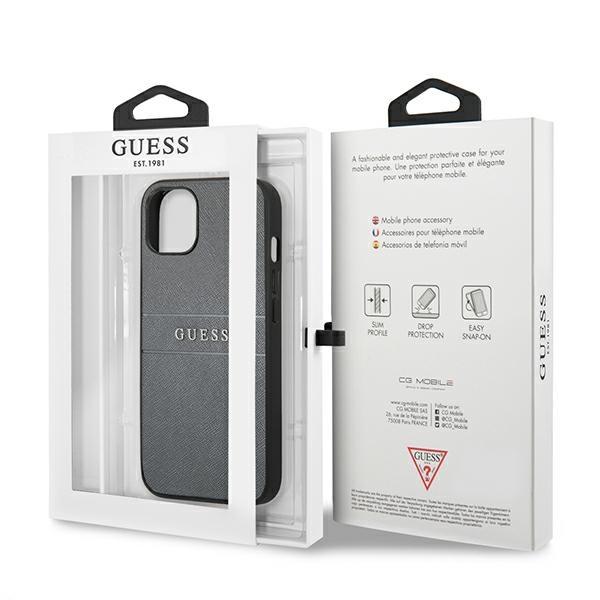 Guess Guhcp13Spsasbgr Iphone 13 Mini 5,4 Szary/Grey Saffiano Strap