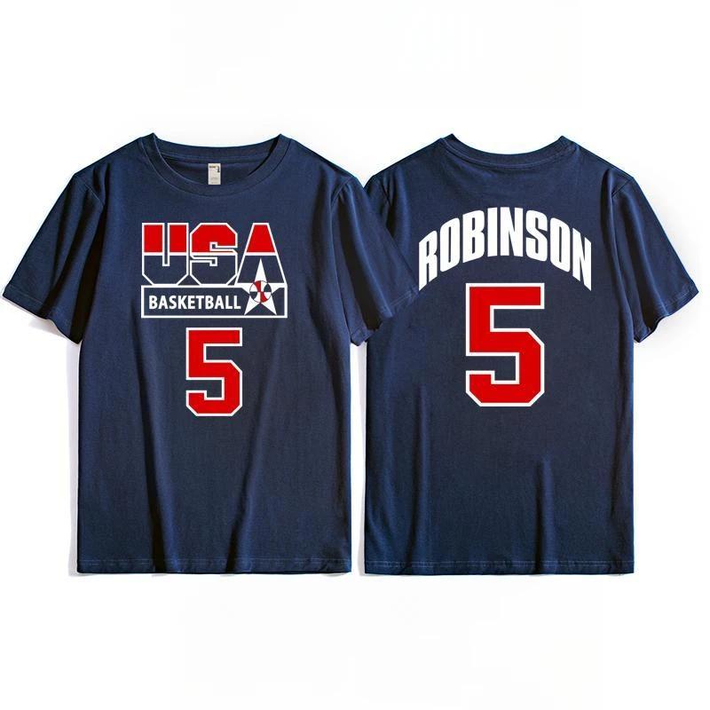 Us Mens Basketball Team Training Tshirt Top Retro Sporty Casual Shortsleeved Breathable Quickdrying Highquality Sportswear