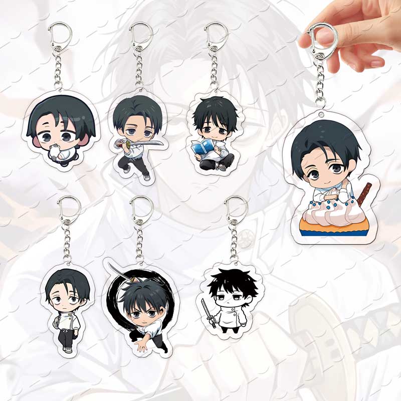 Chic Studio Unisex Anime Acrylic Yuta Okkotsu Keychain Bag Charms Accessories Yuta Okkotsu Keyrings Pendant Chain Fans Friends Gifts