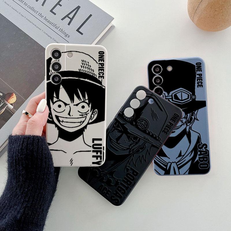 Luffy Ace Sabo Manga Ones P-PIECE Phone Case For Samsung Galaxy S26 S25 Ultra S24 S23 S22 Plus S21 S20 FE S26 A37 A57 5G Cover