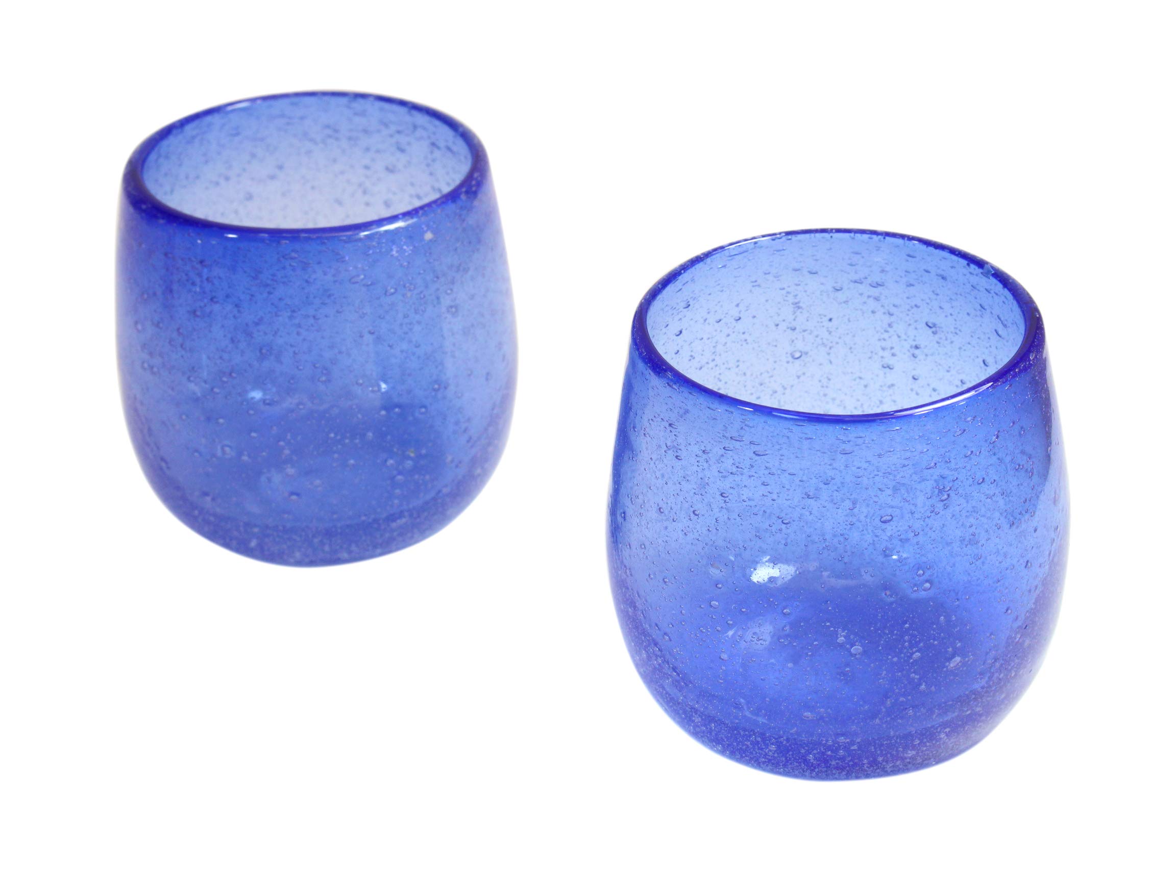 

Castle Enterprise New Sparkling Glass Set of 2 [Commercial Set] Instagram-worthy Tropical-style (Large) Blue,