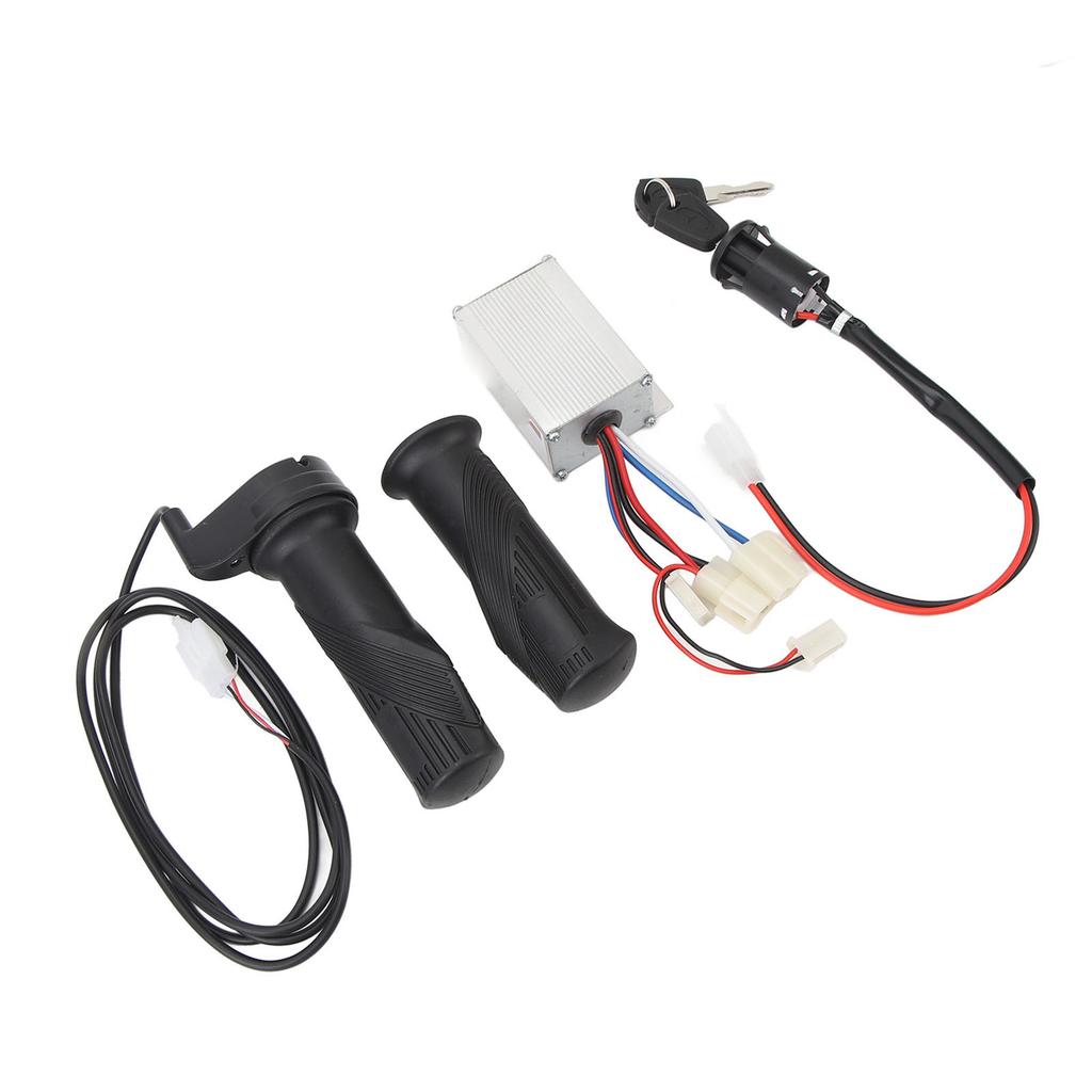 12V 250W Bike Controller Kit Twist Throttle Grip Ignition Switch Accurate Control Versatile Bike Part for Electric
