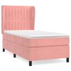 3129308 vidaXL Divan Bed with Mattress Pink 90x190 Cm Velvet