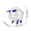 Piggy Creative Holder Clear Saving Pot Cute Animal Pig Money Bank Jar for Tabletop Home