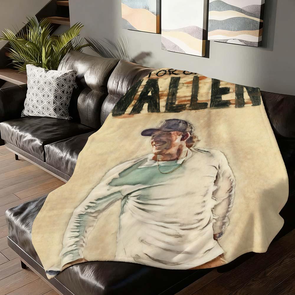American singer Morgan Wallen Blanket For Sofa Office Bed Plane Travel Sleep Read Relax Camping Soft And Warm