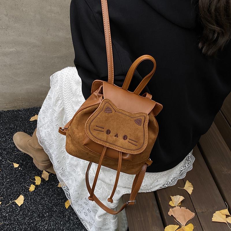 Style Cat Shaped Shoulder Bag Made Of Pu Material With Zipper Closure For Women
