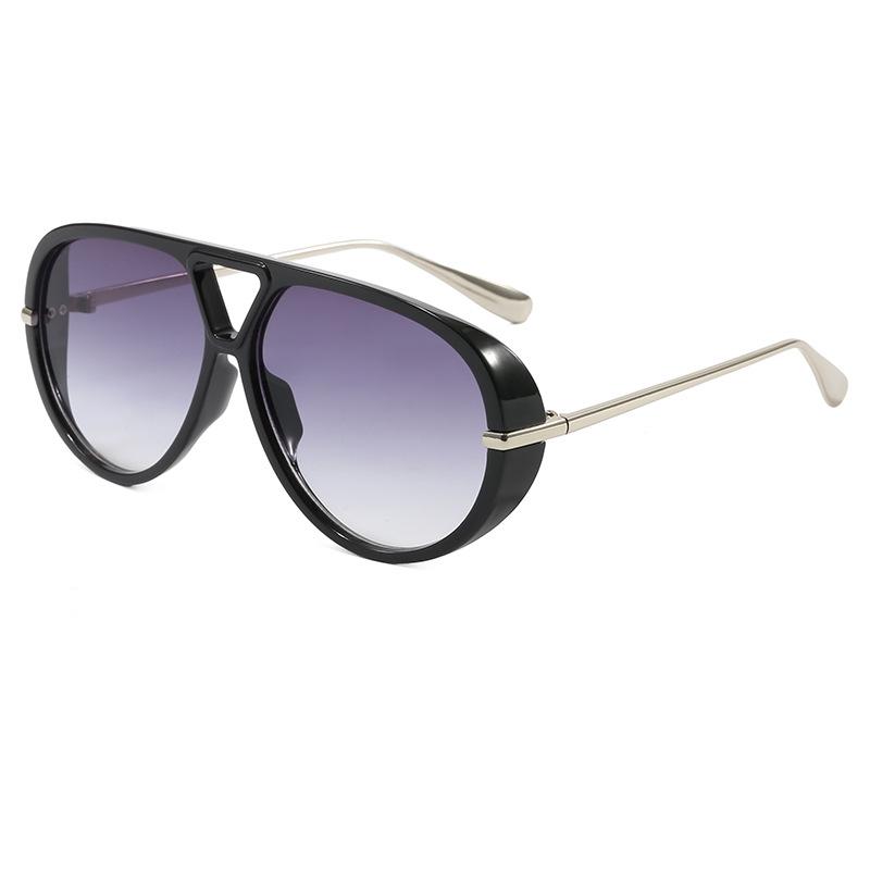 Luxury High Quality Sunglasses Men Women Fashion Outdoor Travel Uv400 Sun Glasses Trendy New Large Frame Goggle Shades