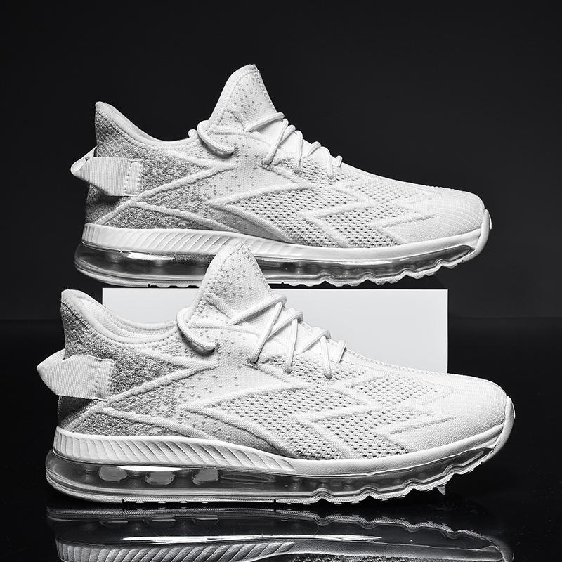 2024 New All-palm Air Cushion Running Shoes Flying Woven Sports Shoes Large Size Men's Shoes Foreign Trade Shoes Fashion Shoes