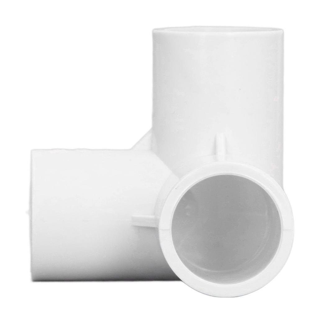 10PCS 3 Way Pipe Fittings PVC Plastic Right Angle Tee Corner Connector 20mm Inner Diameter