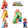 Keychain Mario Super Toy Cartoon Key Ring Bag Pendant Doll Kids Gifts Decorate