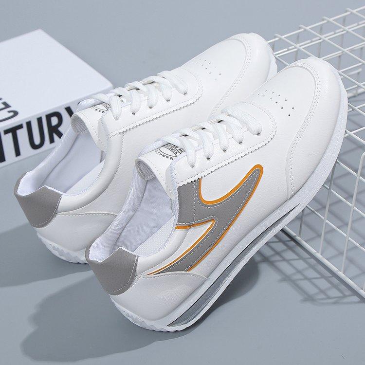 2025 Spring, Summer, Autumn and Winter Foreign Trade New Women's Shoes Women's Board Shoes Student Shoes Little White Shoes Low-top Round Head Ribbon