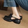 Thick Soled Cool Half Dragging Women's Outdoor Beach Coarse Heel Fashion Elegant Buckle Designed Comfortable Sandals