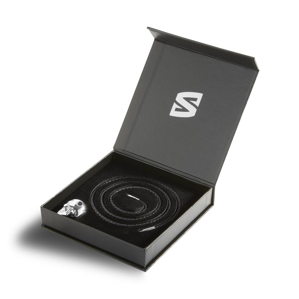 Necklace for Leather Choker with Gift for Jewelry Box Included [SERASAR] Men, Black, 60cm, Pendant, Men,