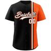 Trendige Marke Amerikanisches Baseball-Trikot kurzärmeliger Cardigan Harajuku T-Shirt Straßenpersönlichkeit Farbabstimmung Trikot Herren kurzärmeliges Baseball