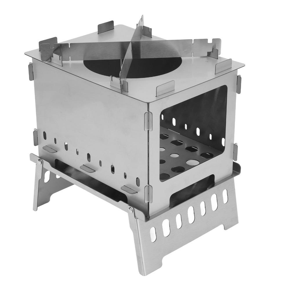 Compact Folding Backpacking Stove Portable Windproof Wood Burning Stove Wood Burning Stove  Camping